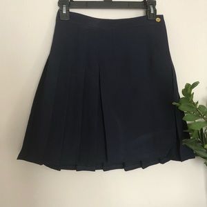 Navy Pleated skirt
